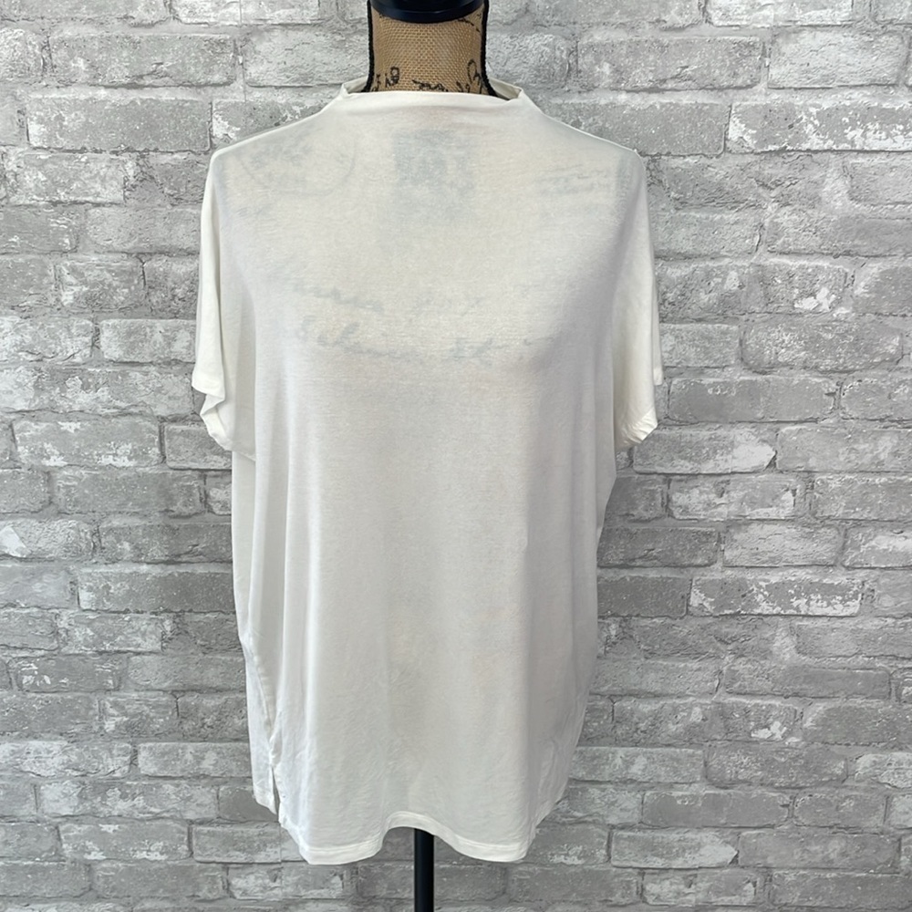 Vero Moda Ava Super Soft Tencel High Mock Neck Short Sleeve Tee